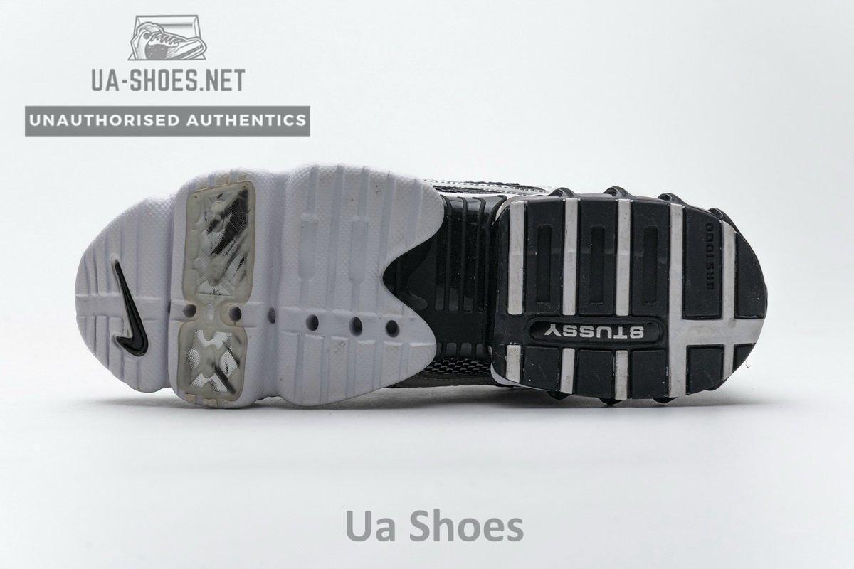 CU1854-001 Stussy x Nike Air Zoom Spiridon Cage 2 Black Silver - Image 18