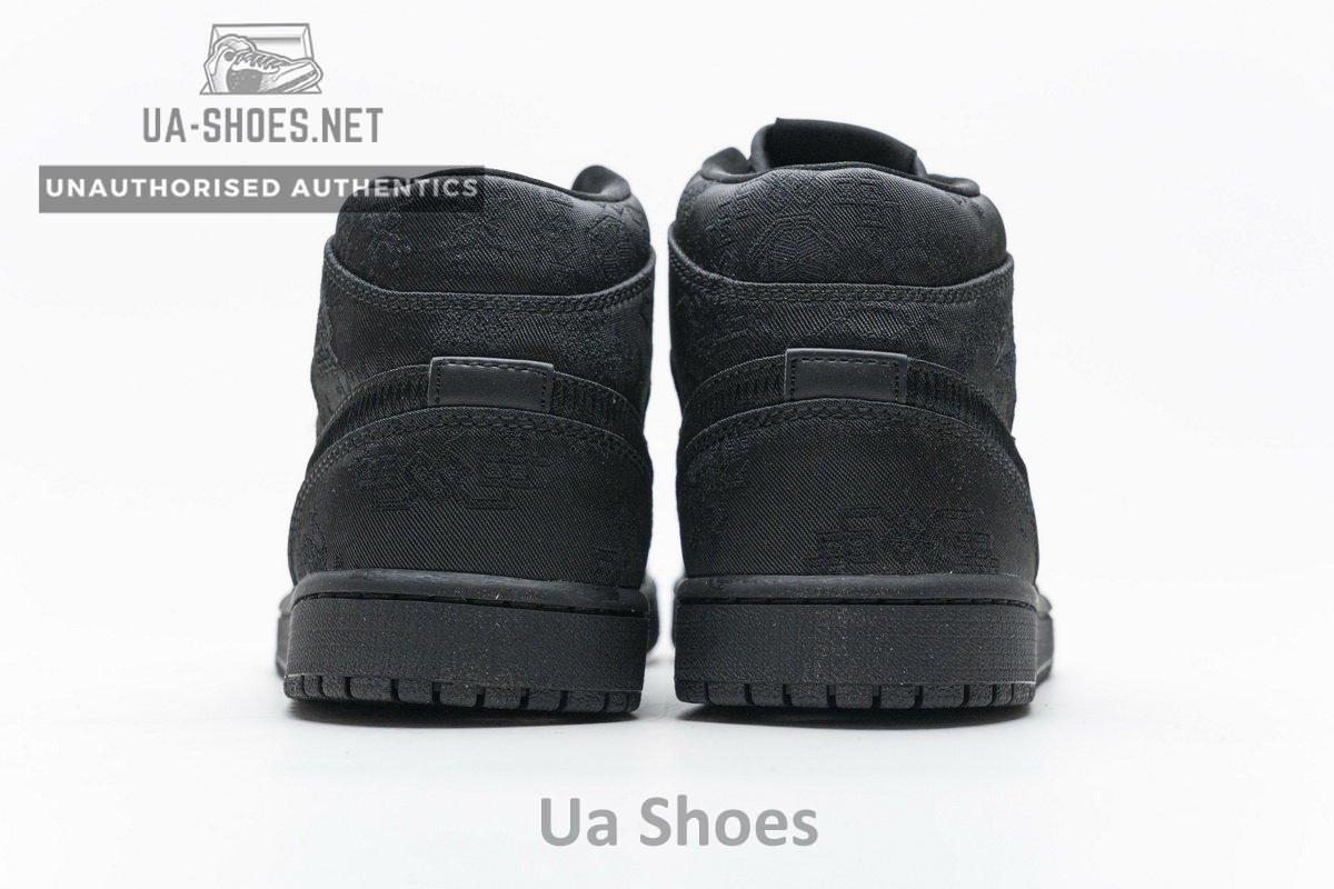 CU2804-300 Edison Chen x Air Jordan 1 Mid “Fearless Black” - Image 10