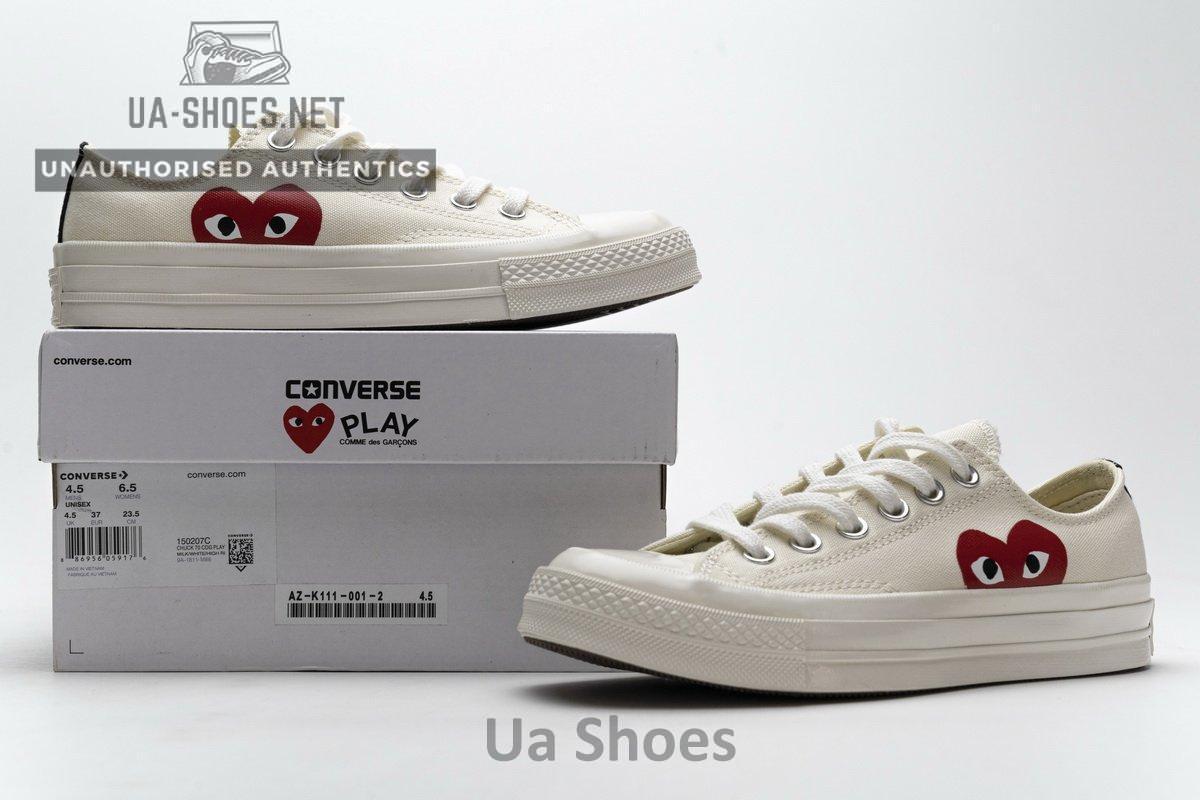 150207C CDG Play x Converse Chuck Taylor All Star 70 OX - Image 2