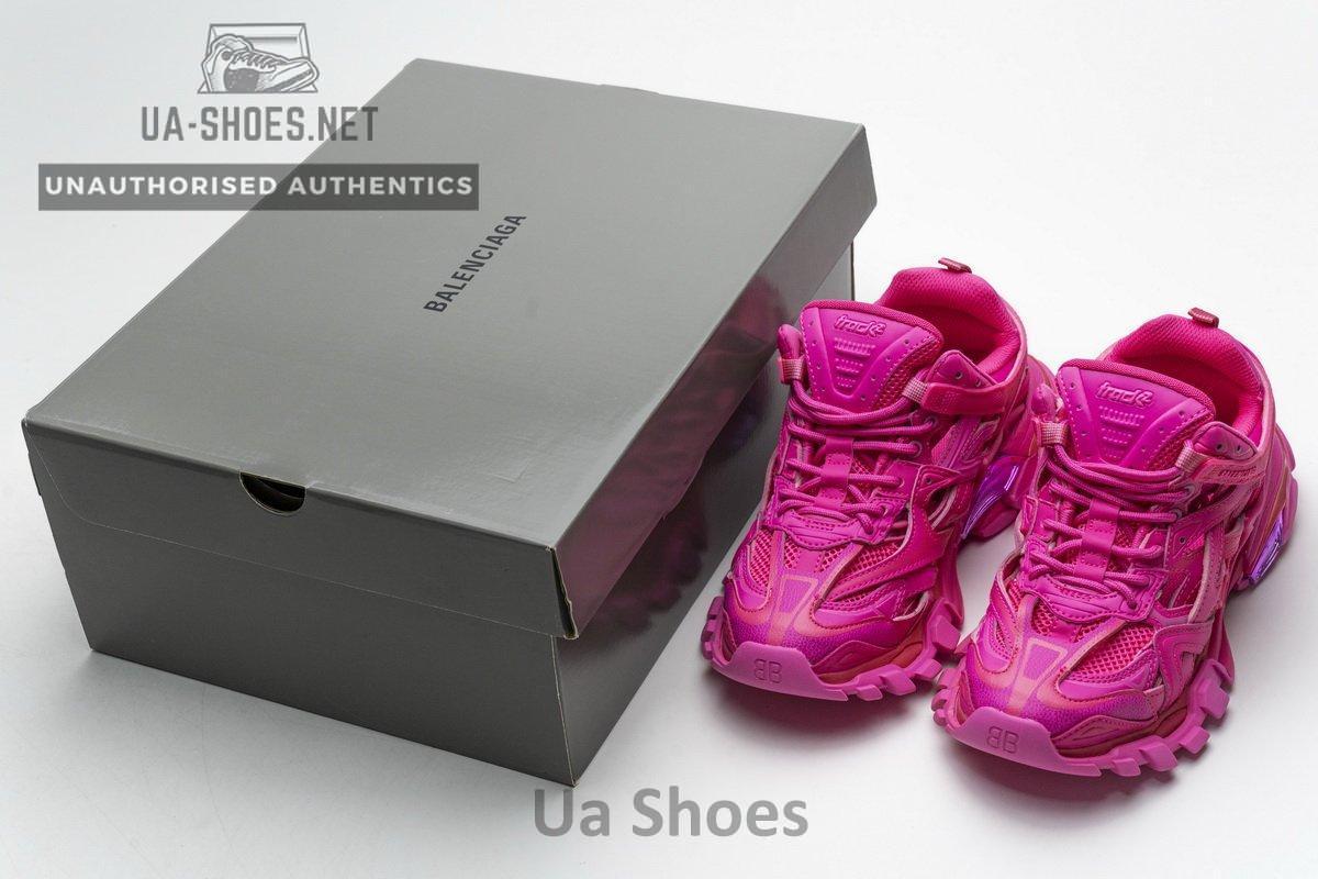 568615 W2FC1 5845 Blenciaga Track 2 Sneaker Fluo Pink - Image 3