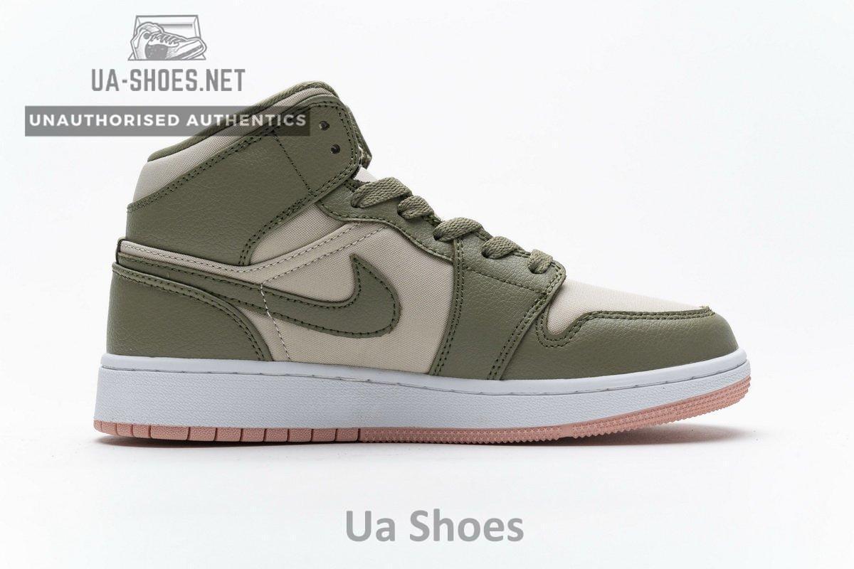 555112-225 Air Jordan 1 Mid GS Trooper Bleached Coral - Image 11