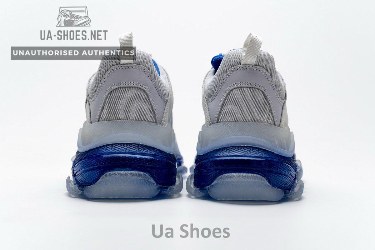 541624 W09E1 1772 Balenciaga Triple S White Blue - Image 7