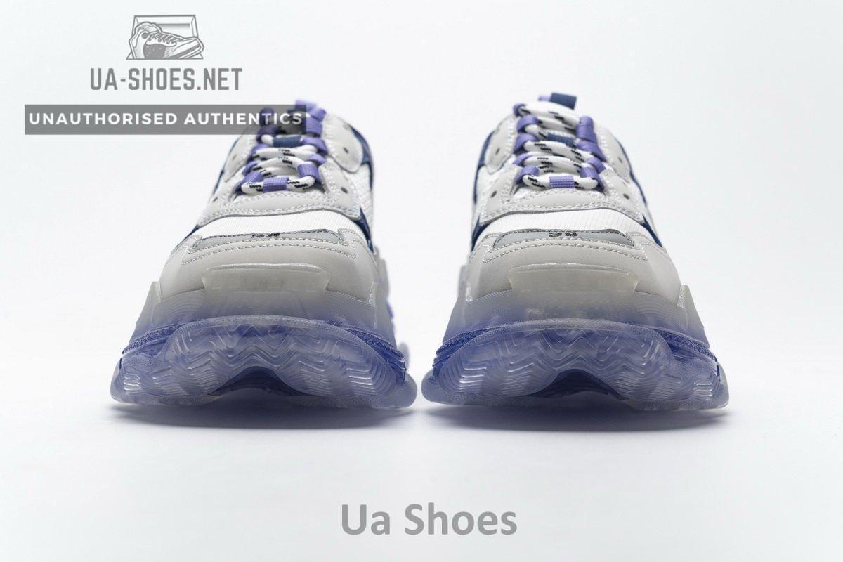 544351 W09E1 1322 Balenciaga Triple S White Purple - Image 5