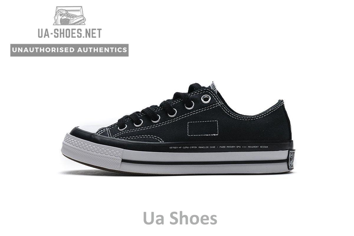 161209C Fragment x Moncler Converse CTAS LIFT OX Black White