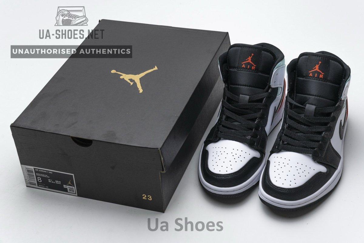 BQ6931-100 Air Jordan 1 Mid GS Black Toe - Image 3