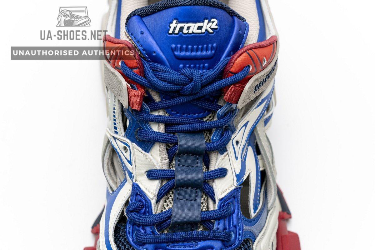 570391 W2GN2 8570 Blenciaga Track 2 Sneaker Beige Blue - Image 8