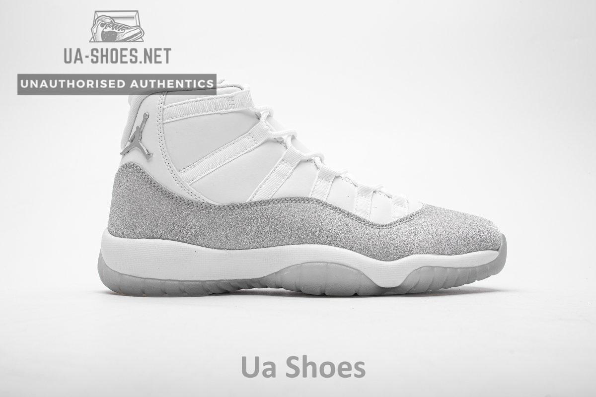 AR0715-100 WMNS Air Jordan 11 Retro White Metallic Silver - Image 2