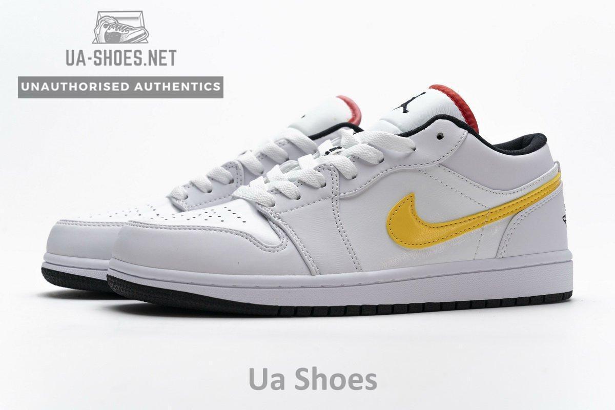 CW7009-100 Air Jordan 1 Low White Multi-Color - Image 6