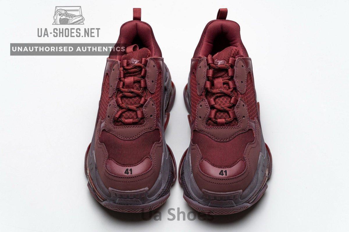 541624 W09E1 1628 Balenciaga Triple S Red Wine - Image 4