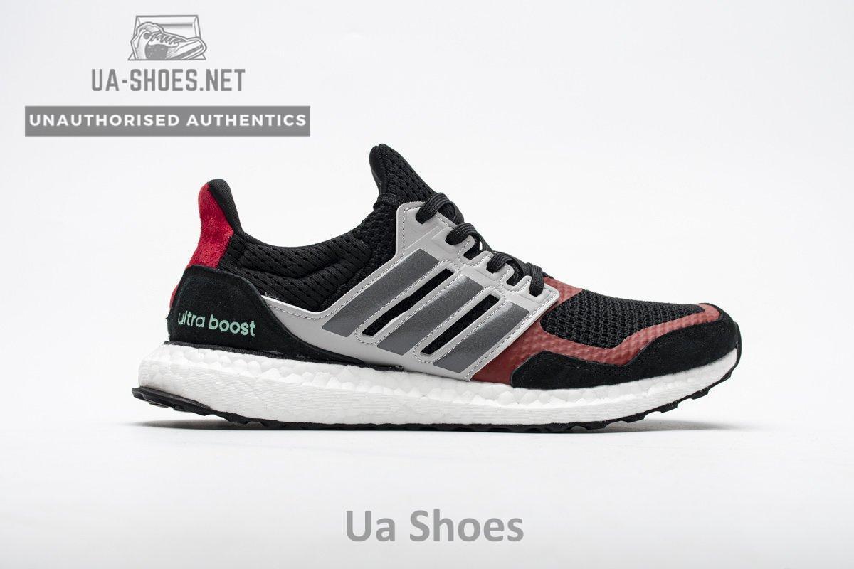 EF0724 adidas Ultra Boost S&L Black Grey Power Red Real Boost - Image 2