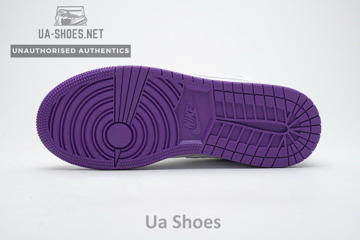 555112-100 Air Jordan 1 Mid SE White Fuchsia Blast - Image 11