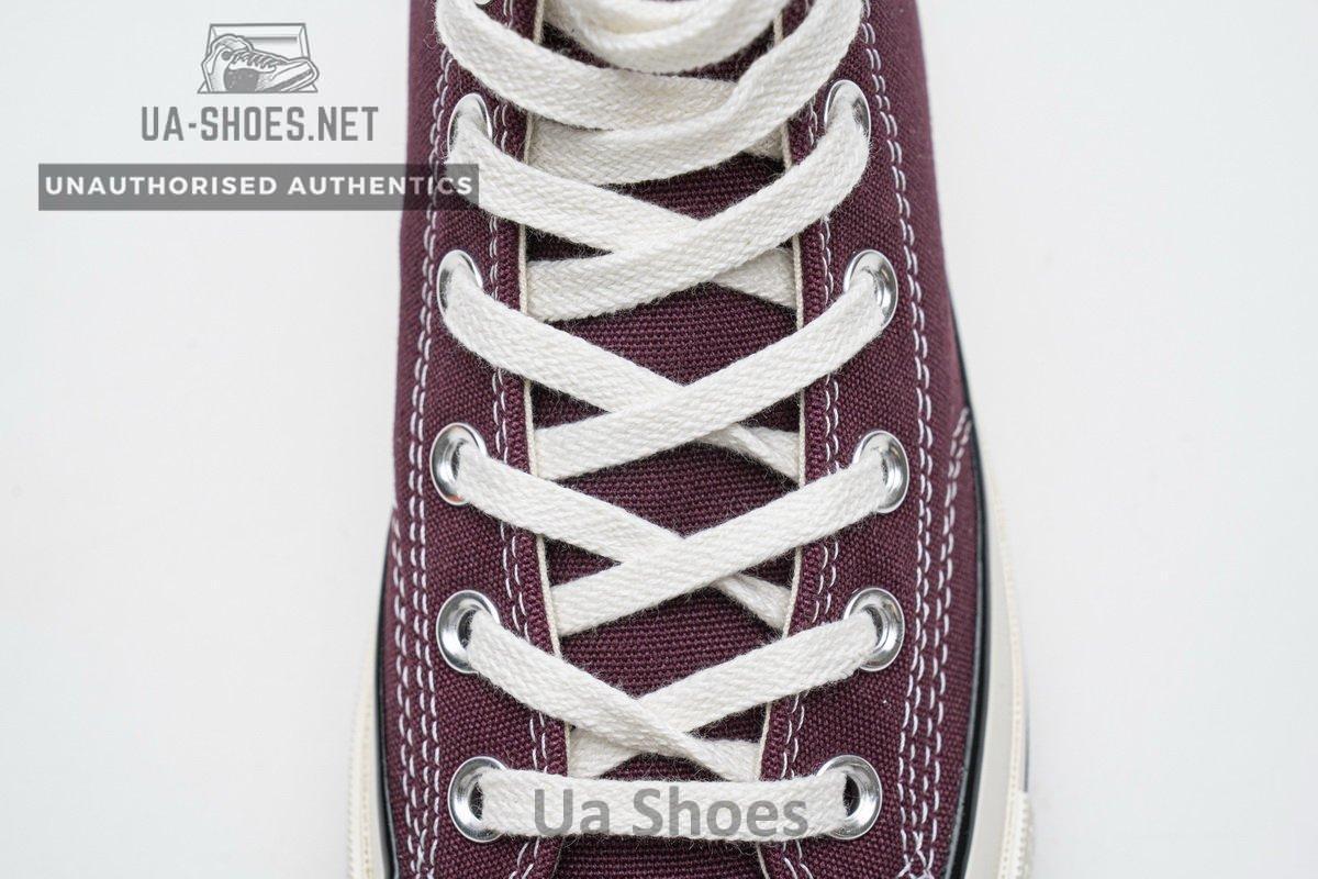 162051C Converse Chuck 70 HI Dark Burgundy Black Egret - Image 10