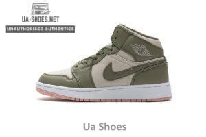 555112-225 Air Jordan 1 Mid GS Trooper Bleached Coral