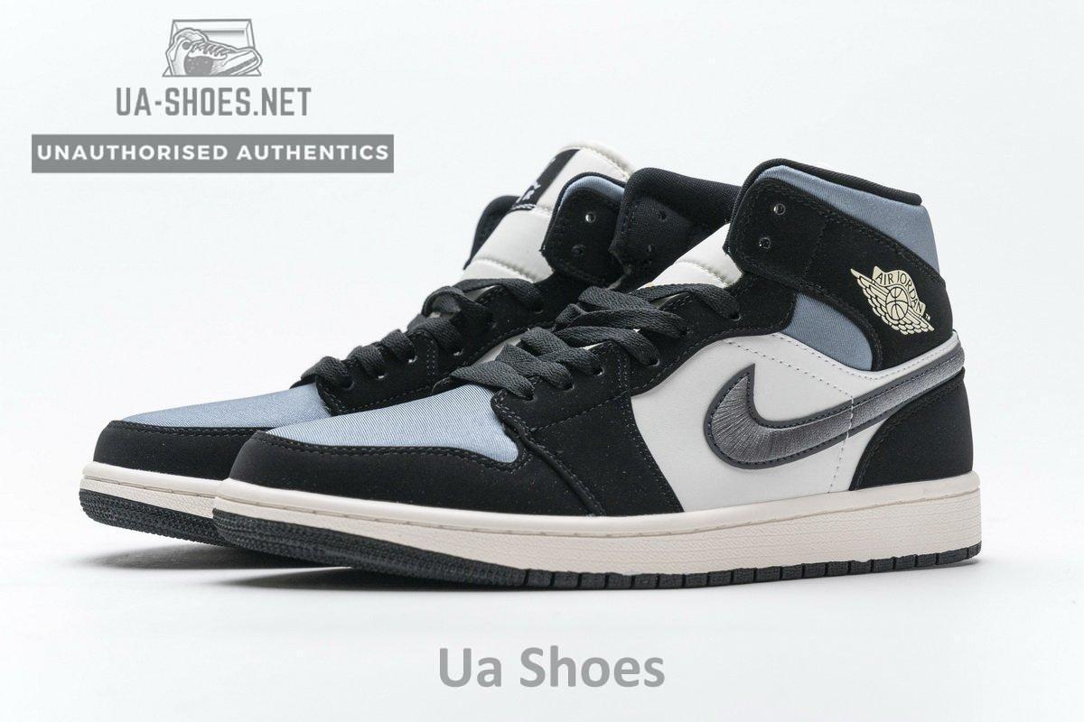 852542-011 Air Jordan 1 Mid SE “Satin Grey” - Image 6