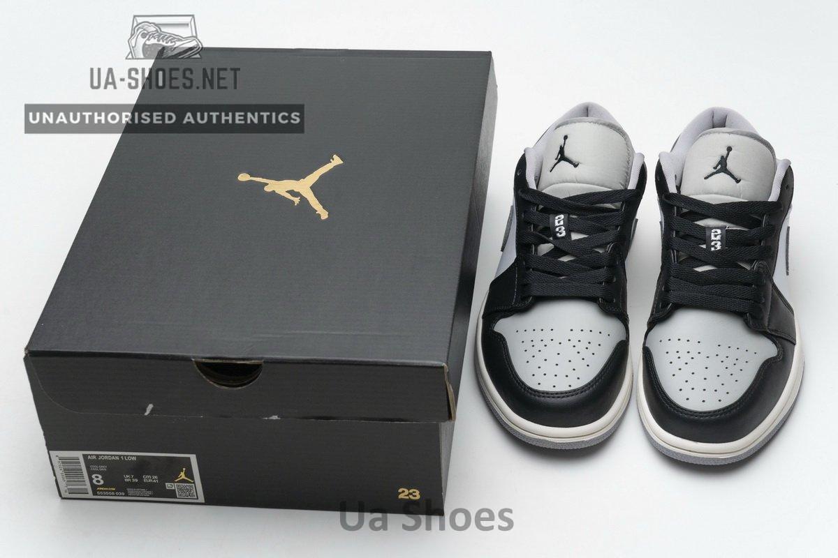 553558-039 Air Jordan 1 Low Light Smoke Grey - Image 3
