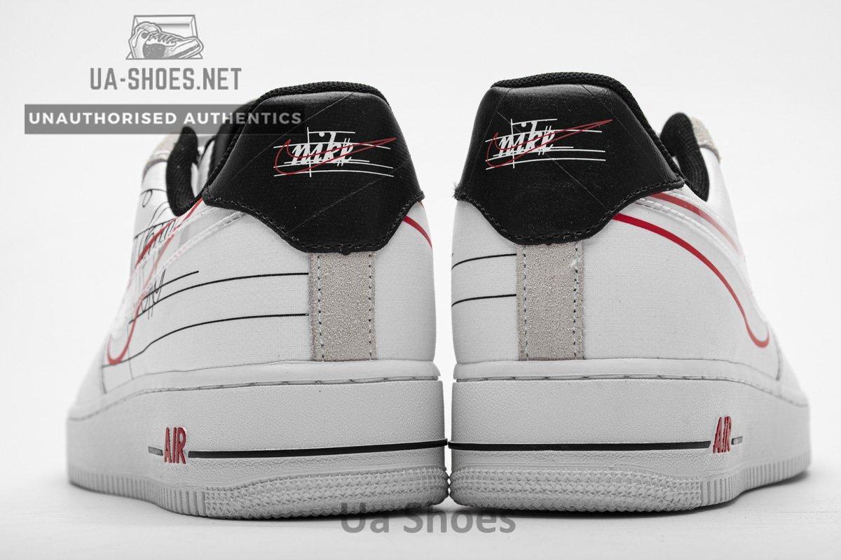 CK9257-100 Nike Air Force 1 '07 LV8 White Black Pure Platinum - Image 4
