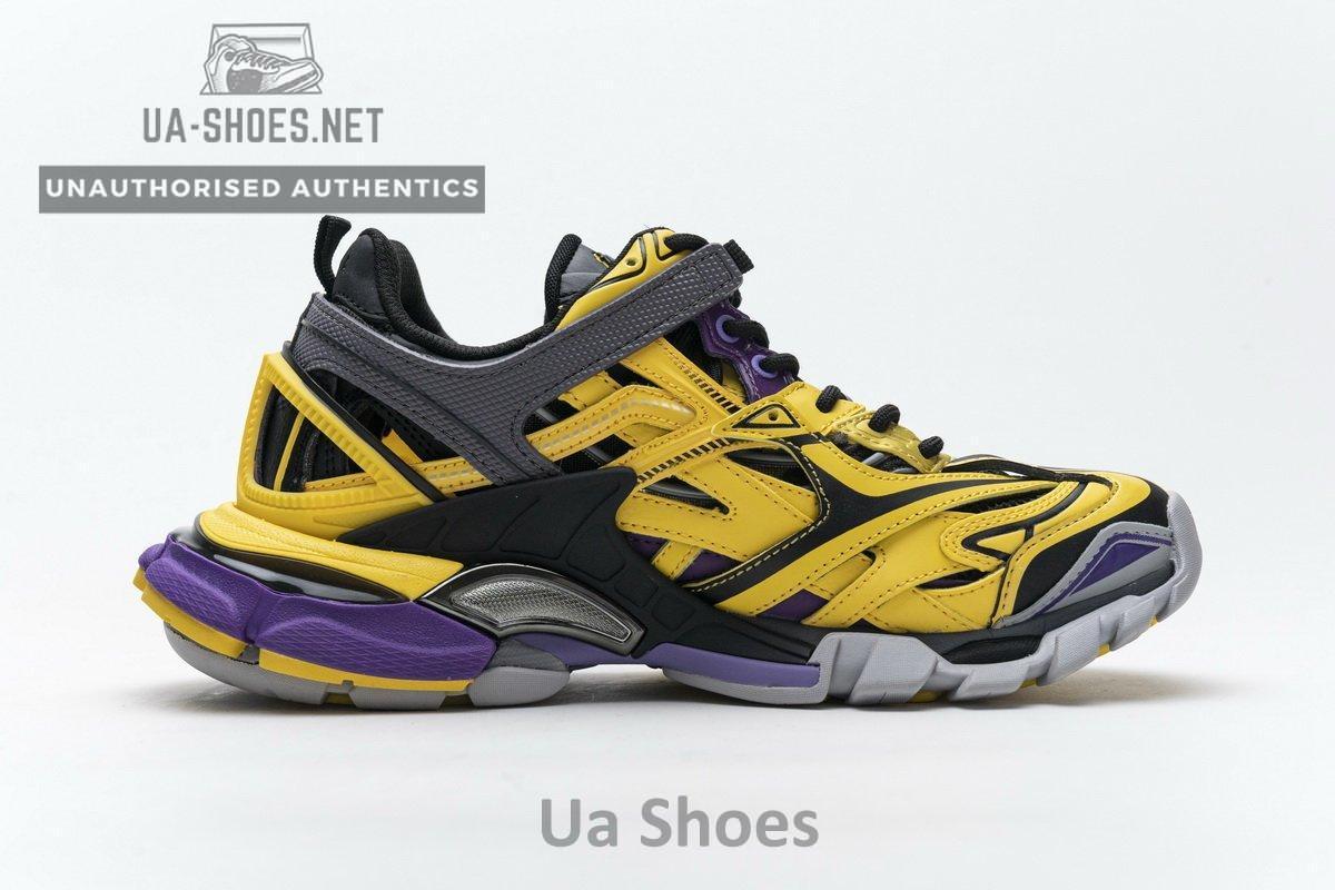 570391 W2GN1 2027 Blenciaga Track 2 Sneaker Yellow Black - Image 9