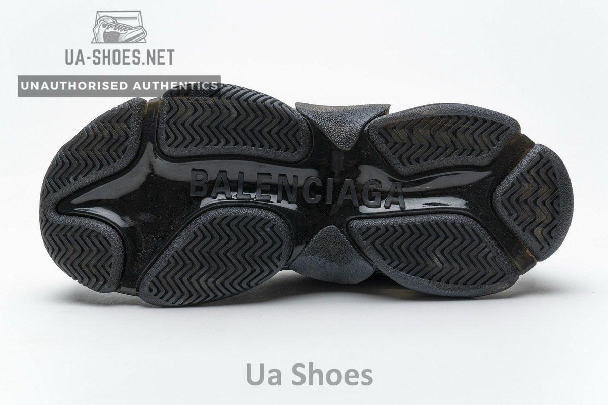 541624 W09O1 2268 Balenciaga Triple S Black Brown Red - Image 9