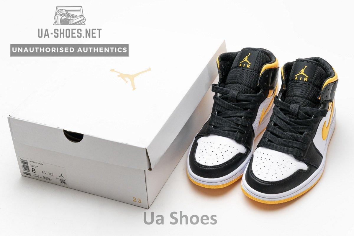 CV5276-107 Air Jordan 1 Mid SE Laser Orange Black - Image 3