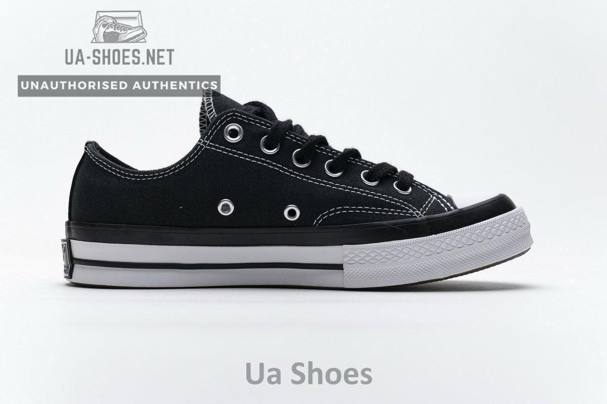 161209C Fragment x Moncler Converse CTAS LIFT OX Black White - Image 9