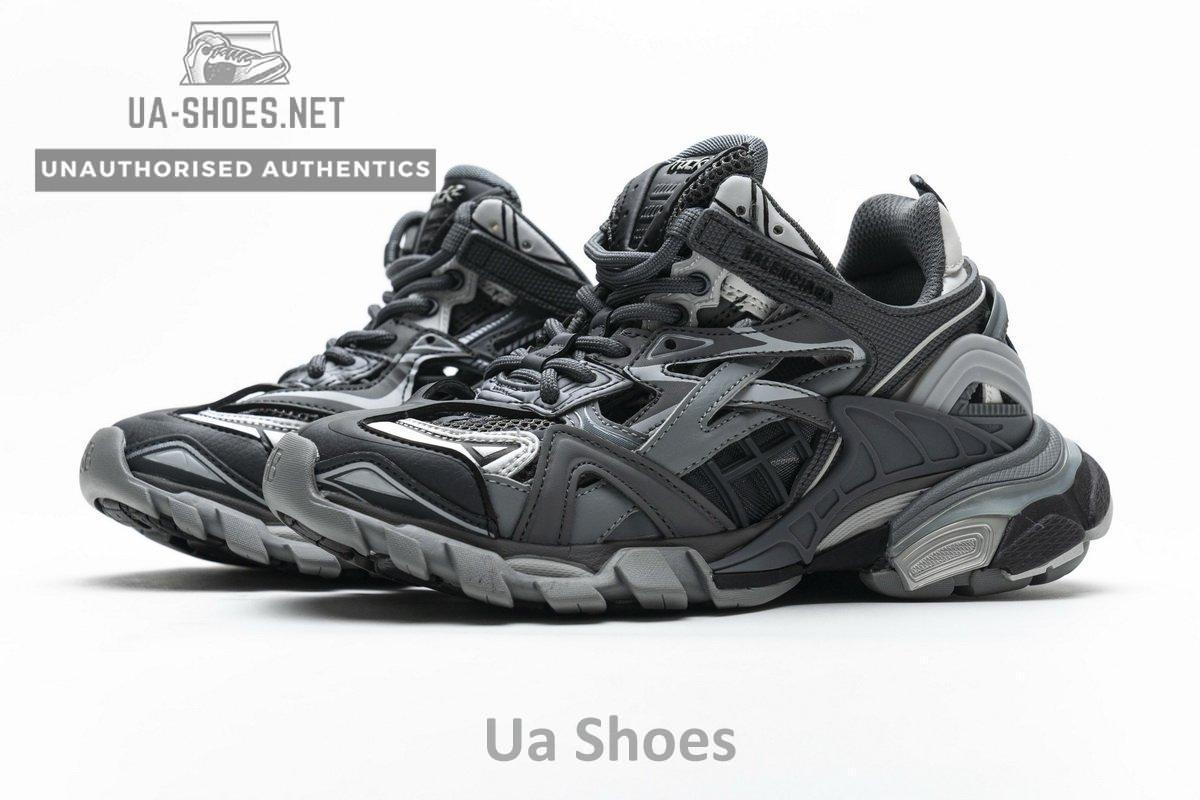 568615 W2GN3 1285 Blenciaga Track 2 Sneaker Charcoal - Image 6