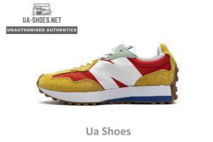 NB327LAB New Balance White Red Yellow