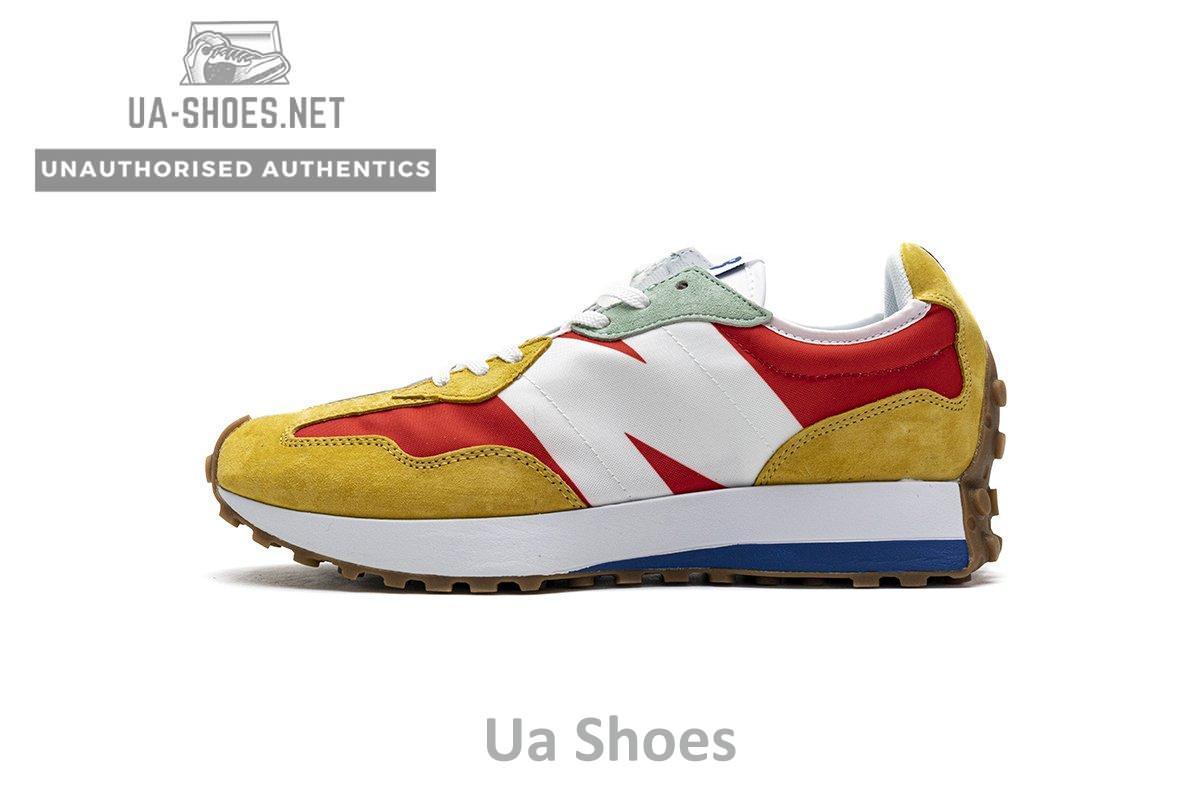 NB327LAB New Balance White Red Yellow
