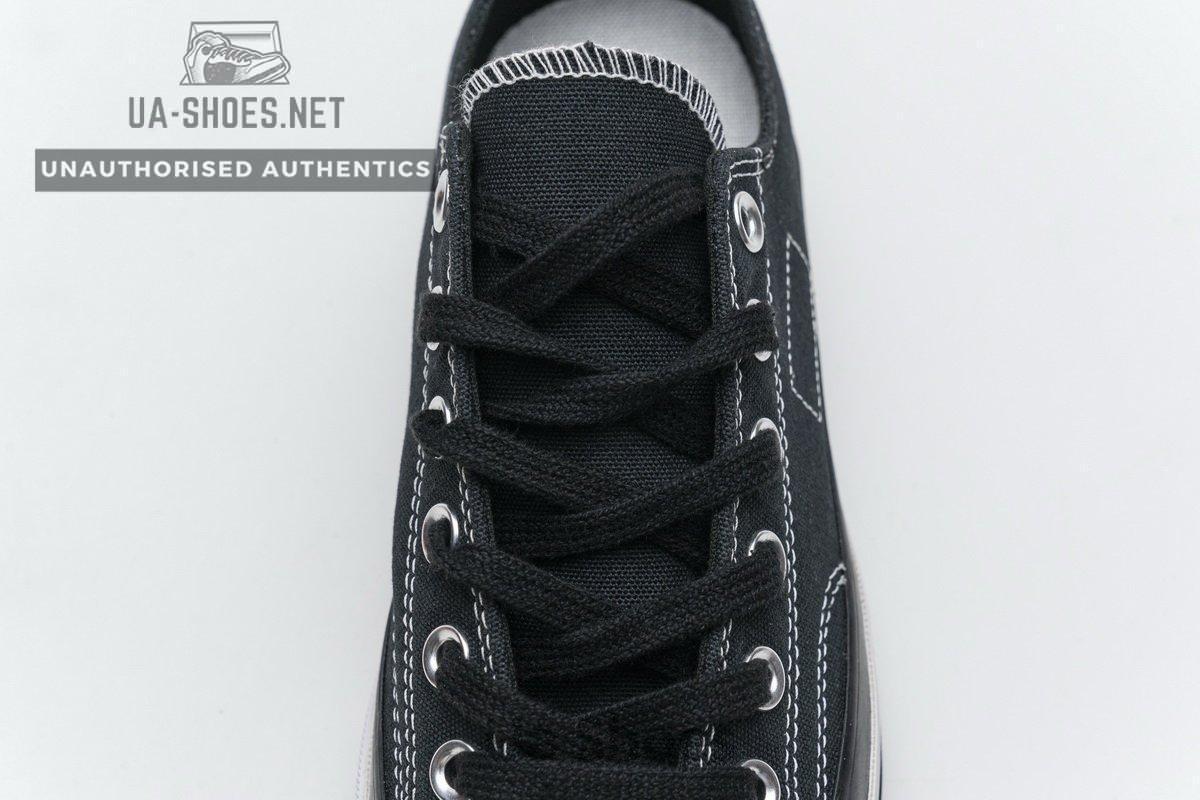 161209C Fragment x Moncler Converse CTAS LIFT OX Black White - Image 10