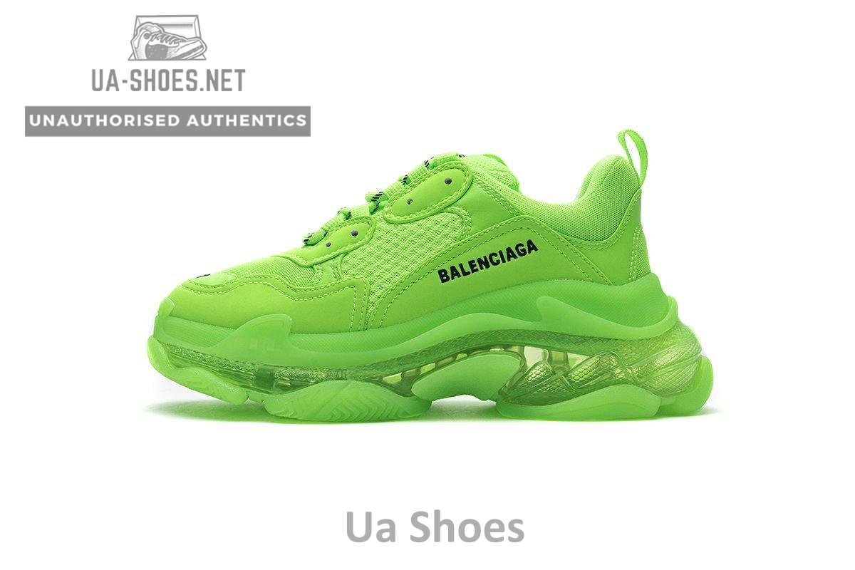 544351 W09O1 3802 Balenciaga Triple S Fluorescent Green