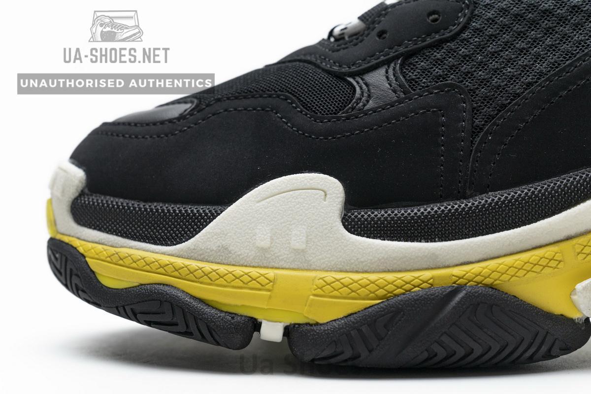 483513 W06E1 1078 Balenciaga Triple S Black Yellow - Image 8
