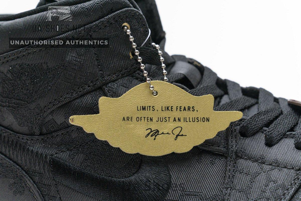 CU2804-300 Edison Chen x Air Jordan 1 Mid “Fearless Black” - Image 2