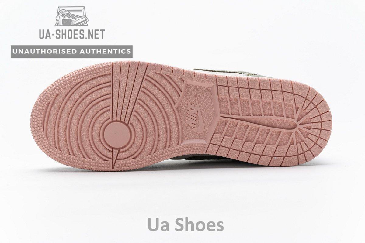 555112-225 Air Jordan 1 Mid GS Trooper Bleached Coral - Image 10