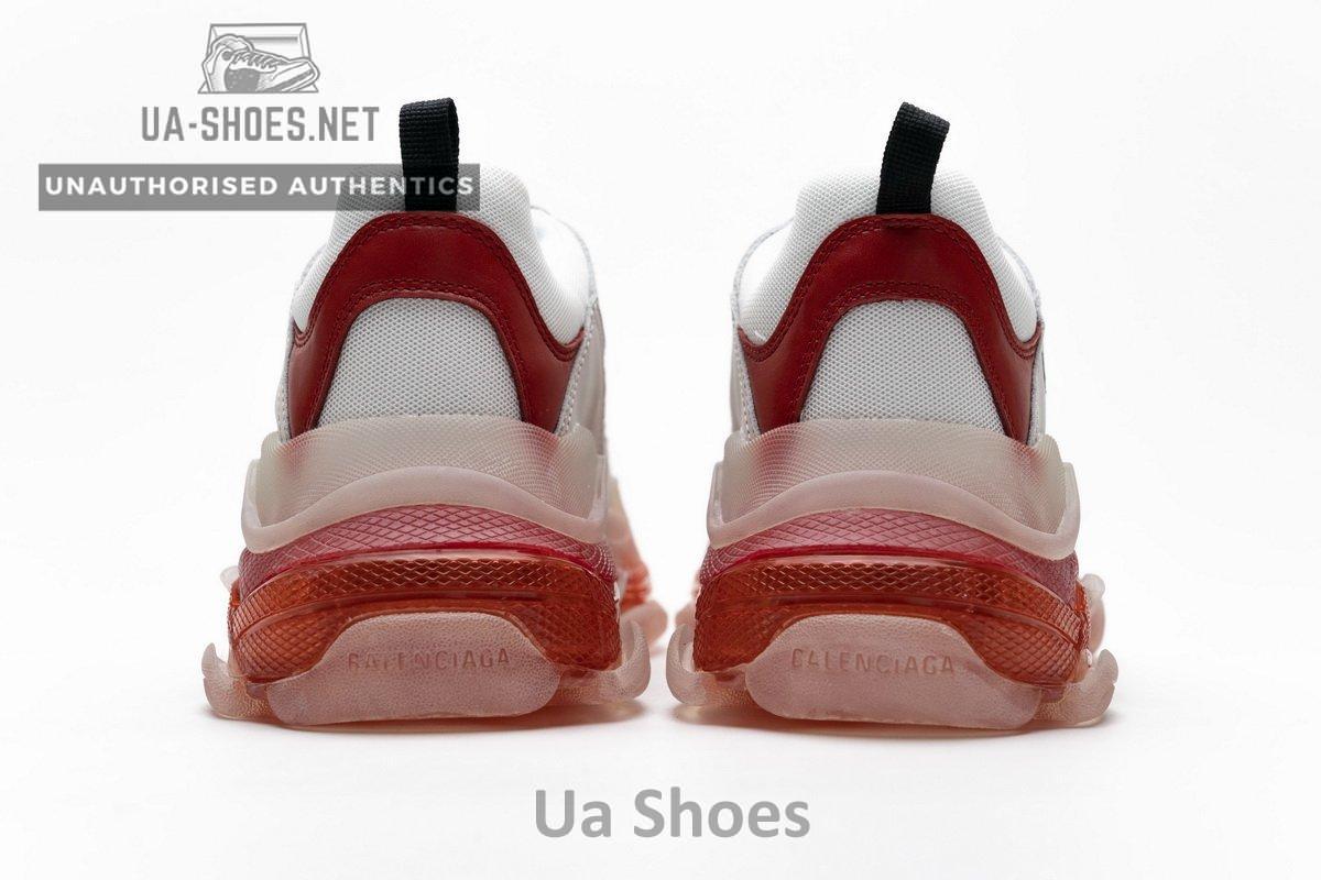 544351 W09E1 4552 Balenciaga Triple S White Red - Image 8