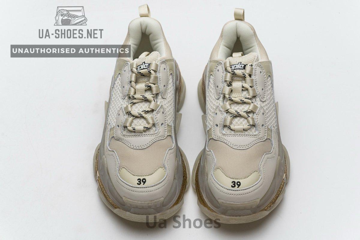 544351 W09O1 2178 Balenciaga Triple S Champagne - Image 4