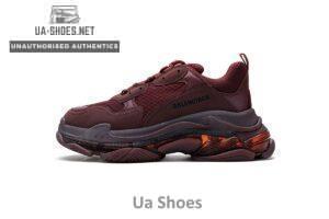 541624 W09E1 1628 Balenciaga Triple S Red Wine