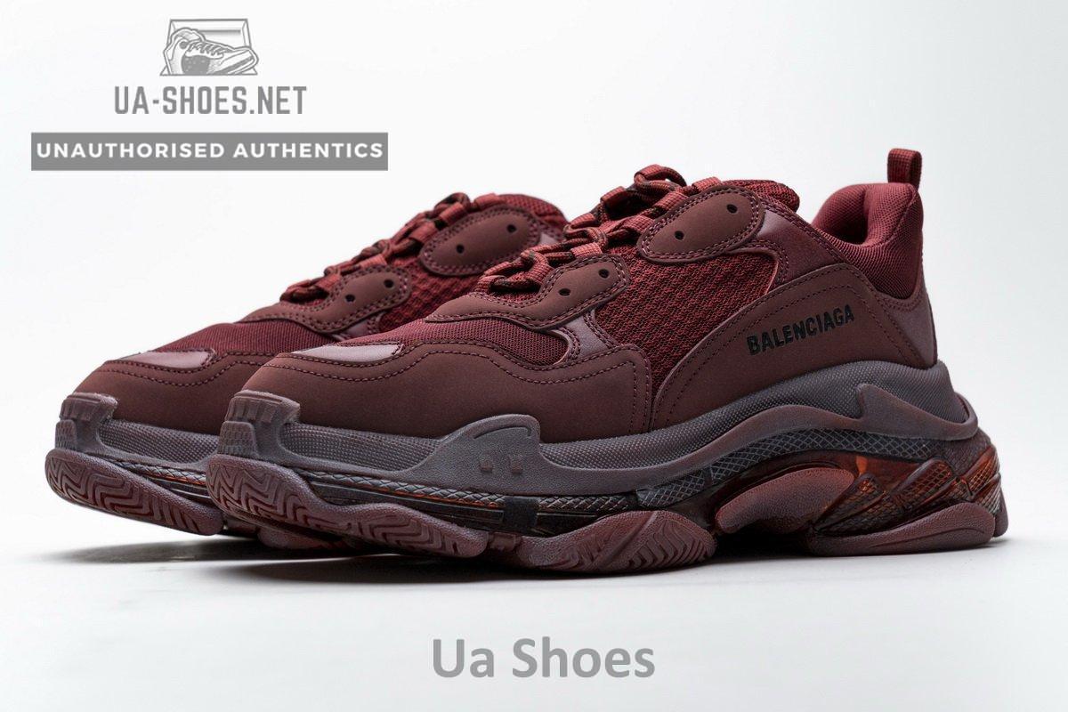 541624 W09E1 1628 Balenciaga Triple S Red Wine - Image 6