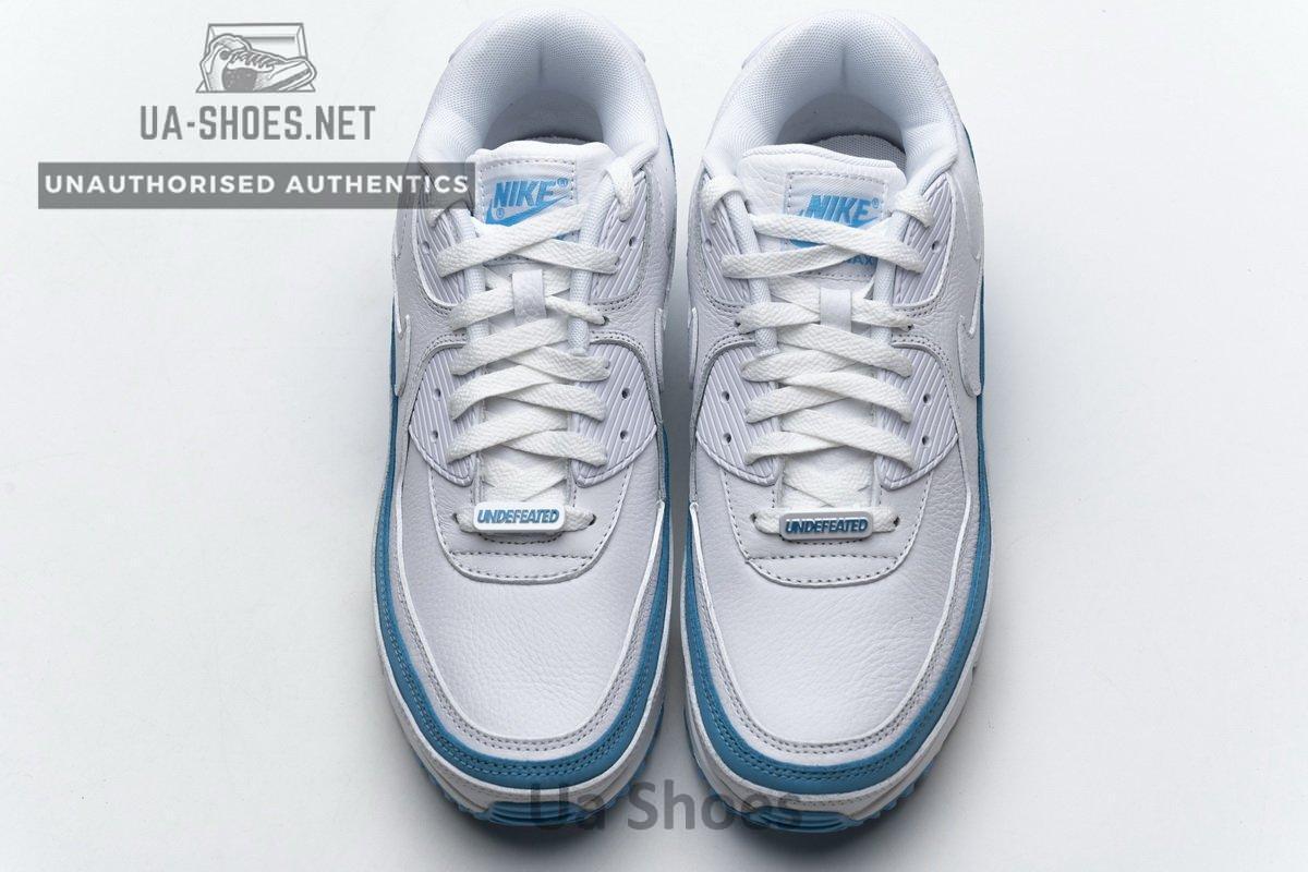CJ7197-102 Undefeated x Nike Air Max 90 White Blue - Image 4