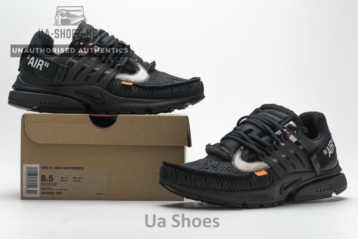 AA3830-002 OFF-WHITE x Nike Air Presto Black - Image 2