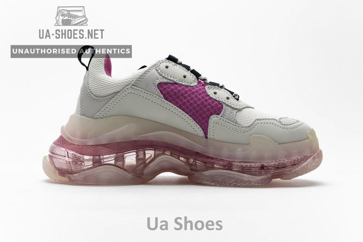 544351 W09E1 1633 Balenciaga Triple S Purple Red - Image 3