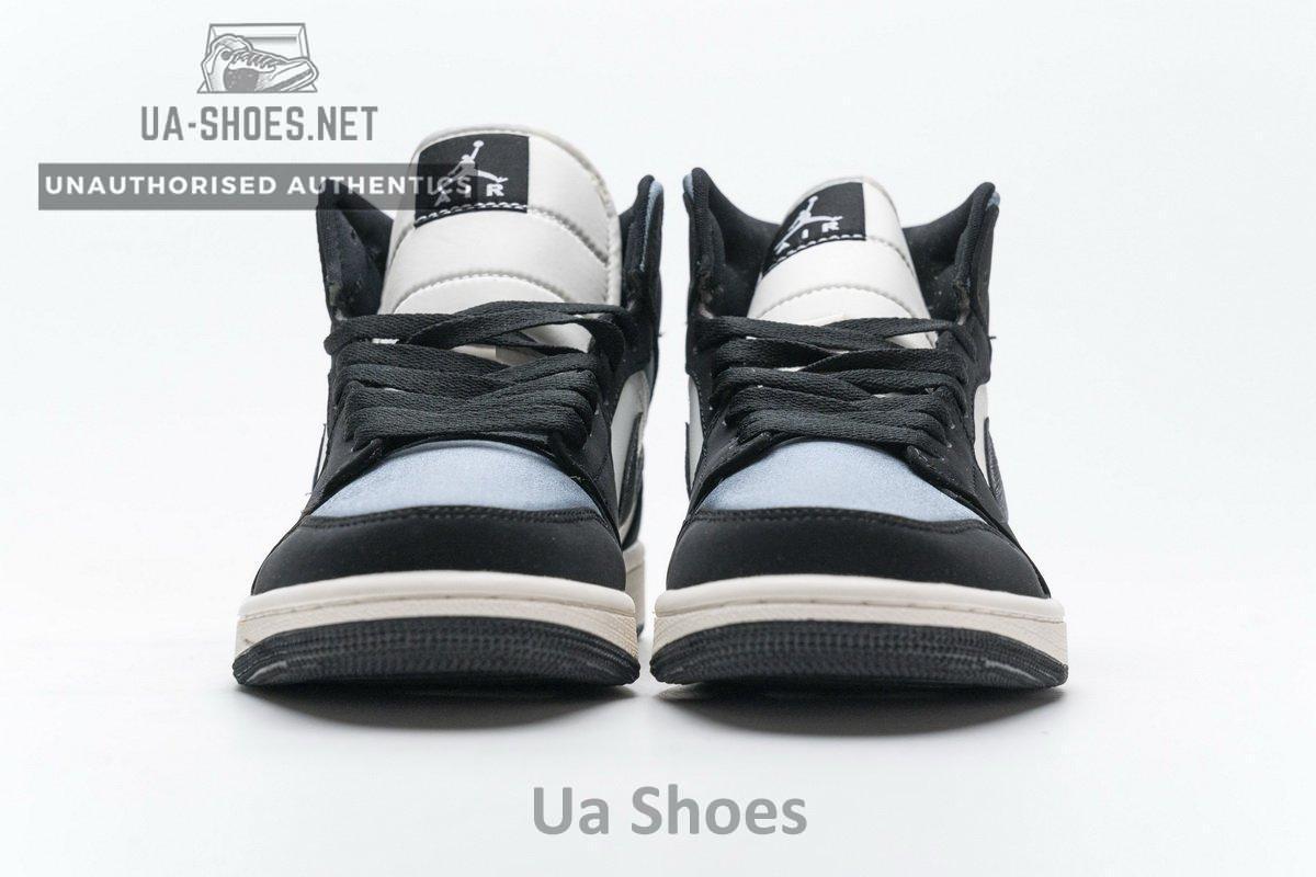 852542-011 Air Jordan 1 Mid SE “Satin Grey” - Image 5