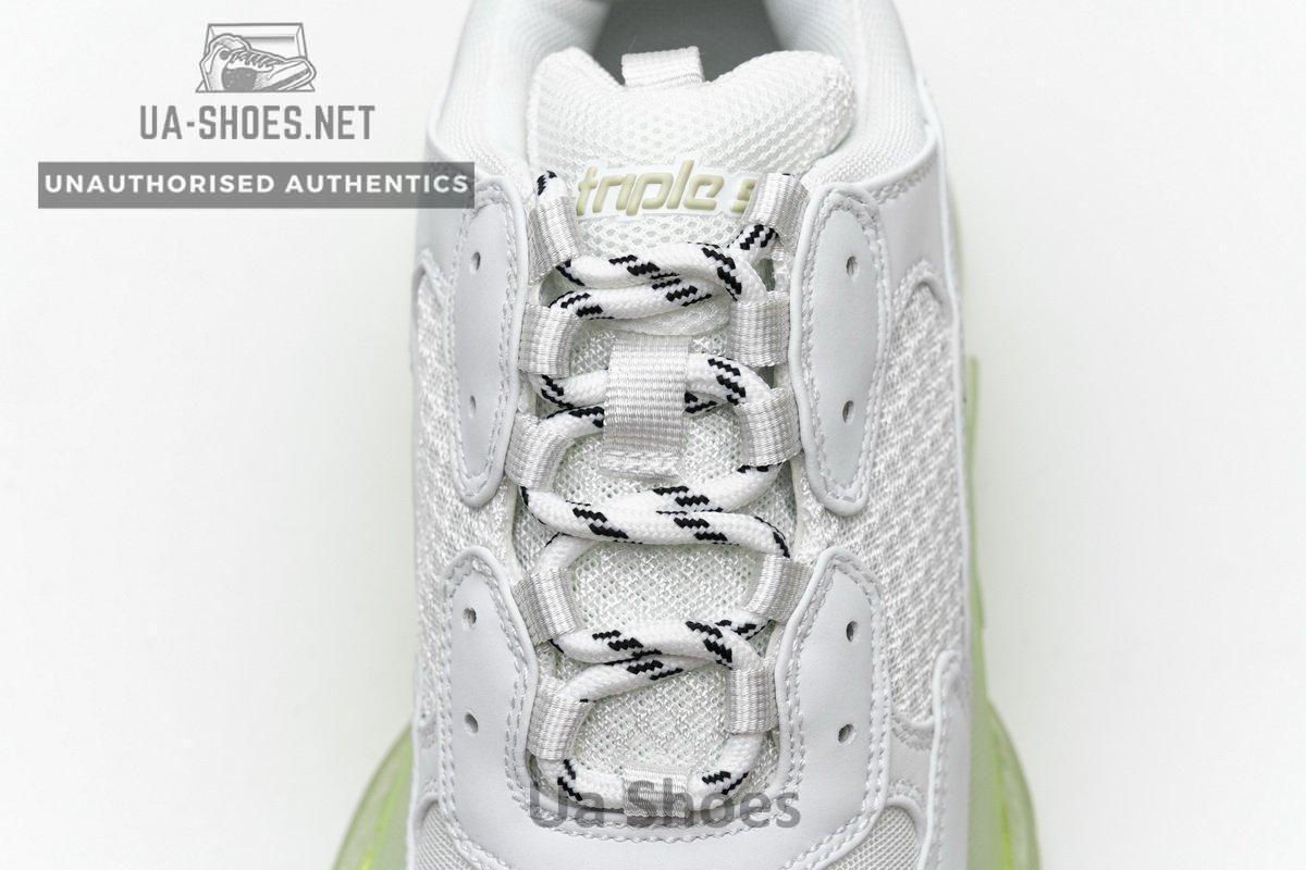 544351 W09E1 1331 Balenciaga Triple S White Green - Image 10