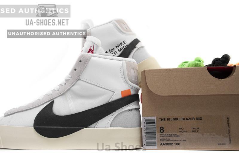 OFF WHITE X Nike Blazer Mid AA3832-100 Grim Reaper - Image 3
