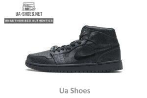 CU2804-300 Edison Chen x Air Jordan 1 Mid “Fearless Black”