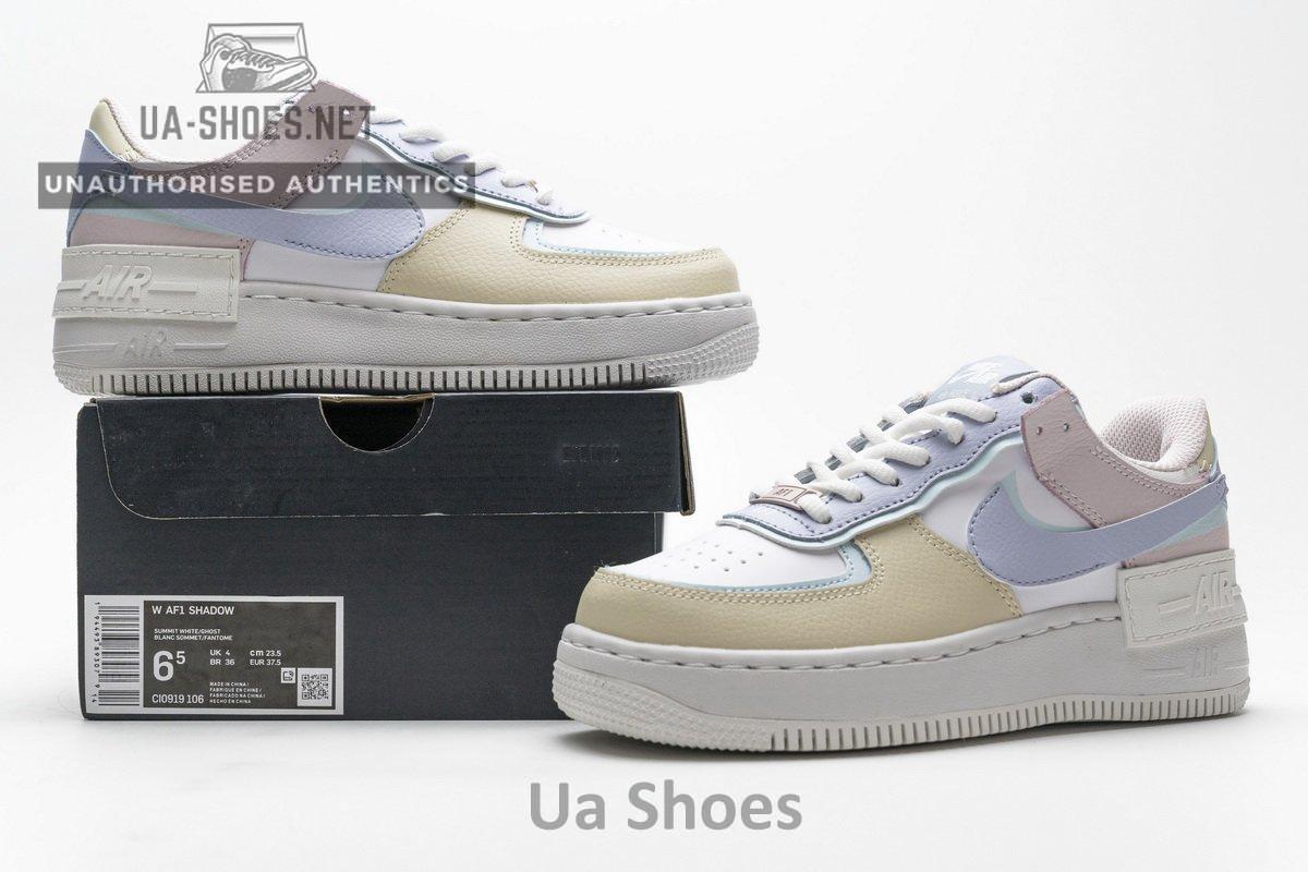 CI0919-106 Womens Air Force 1 Shadow White Ghost - Image 2