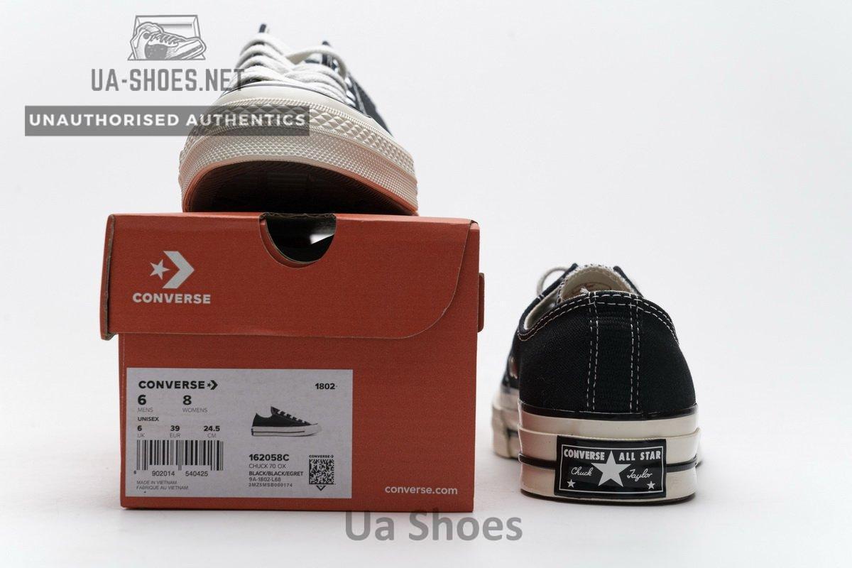 162058C Converse Chuck 70 OX Black Egret - Image 3