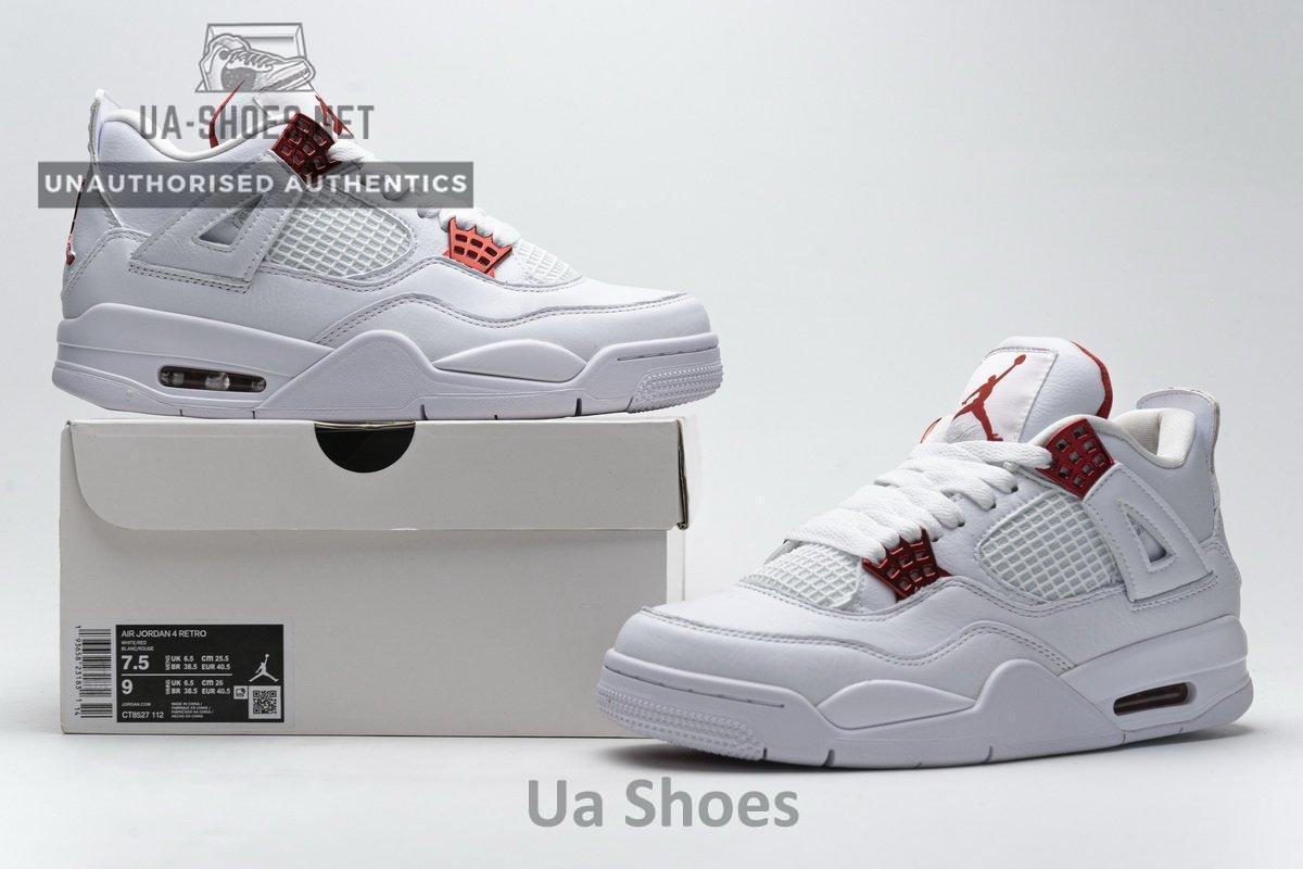 CT8527-112 Air Jordan 4 Retro “Metallic Red” - Image 2