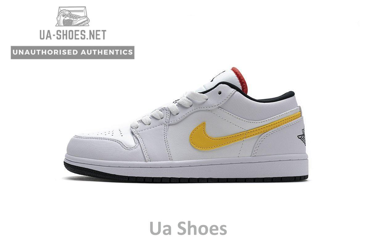 CW7009-100 Air Jordan 1 Low White Multi-Color