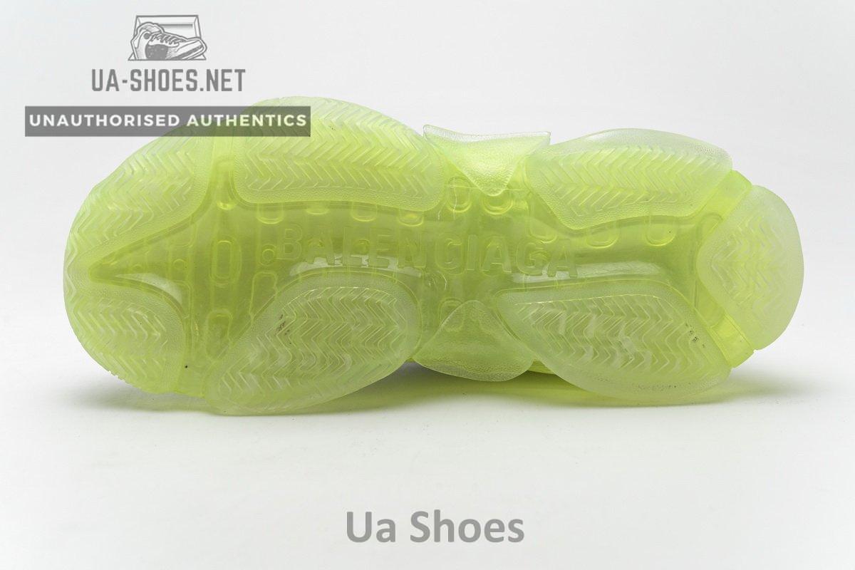 544351 W09E1 1331 Balenciaga Triple S White Green - Image 9