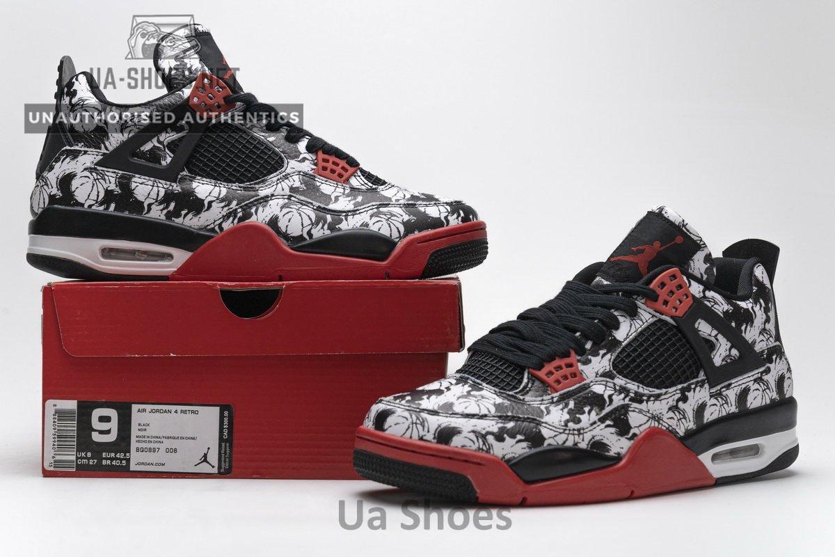 BQ0897-006 Air Jordan 4 Retro Singles Day Tattoo - Image 2
