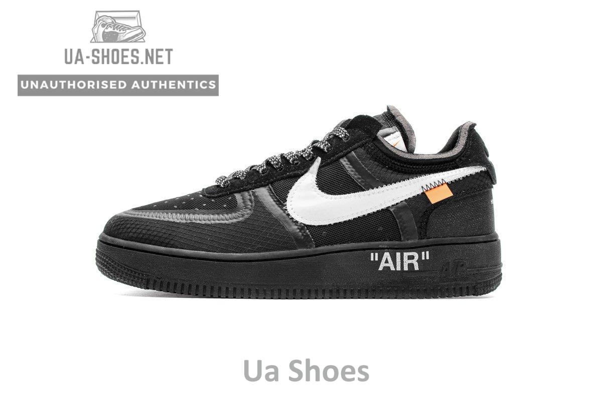 AO4606-001 OFF White X Air Force 1 Low Black - Image 4